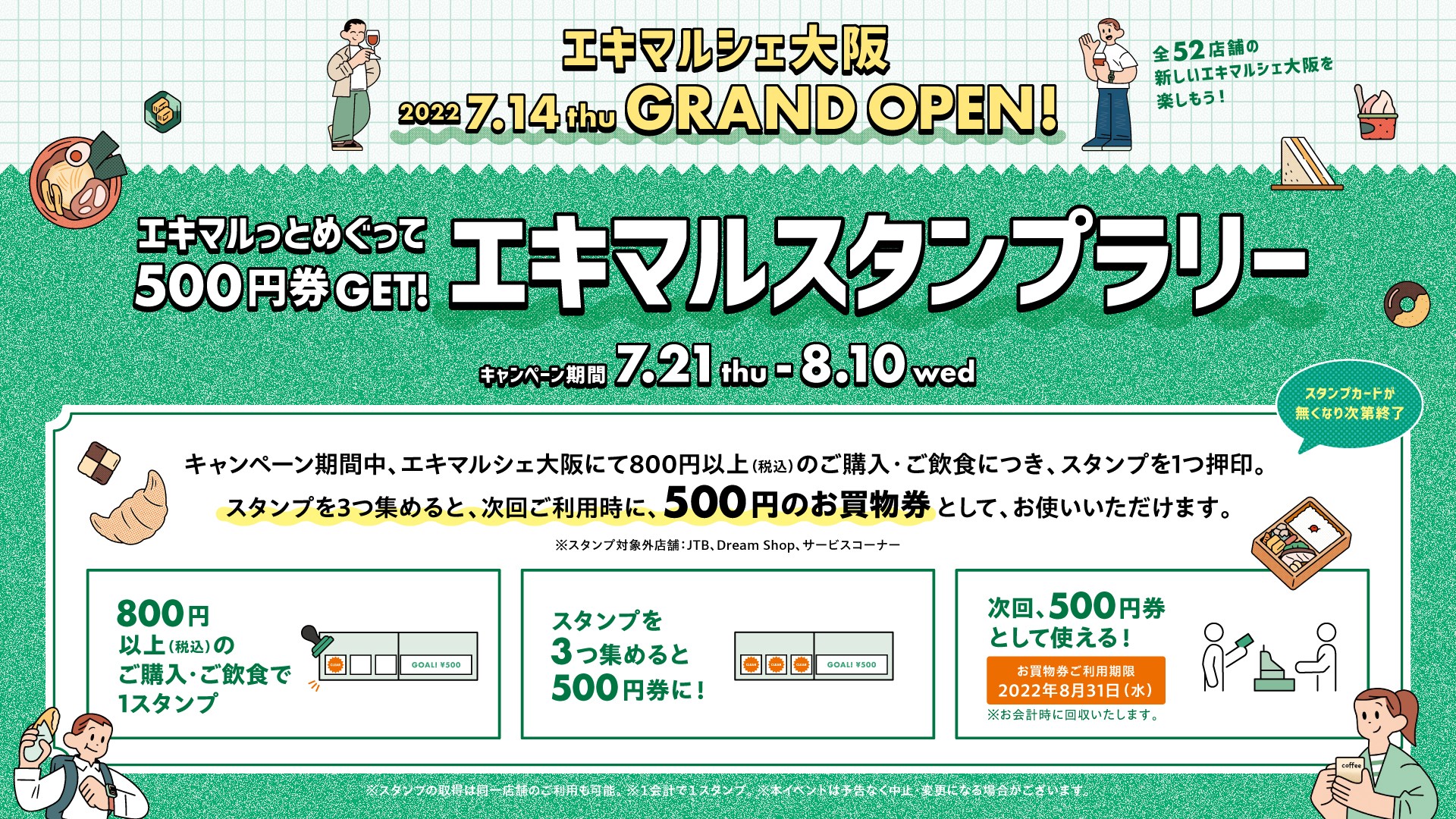 Eki marche, eki marche Osaka, Estación de Osaka, Umeda, campaña, Osaka, gastrónomo, almuerzo, comida, cafetería de la Estación de Osaka